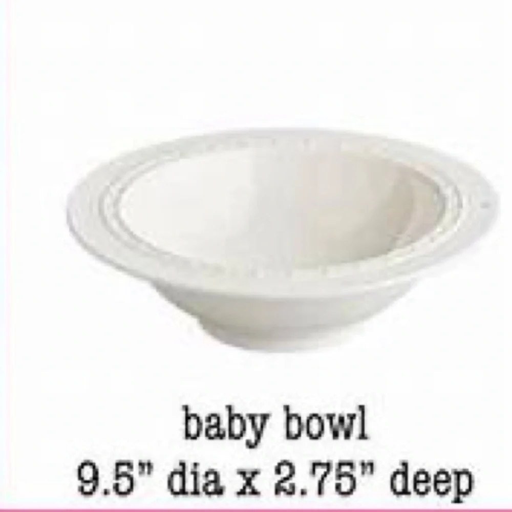Nora Fleming Baby Bowl Pearl Dot Retired New in Box